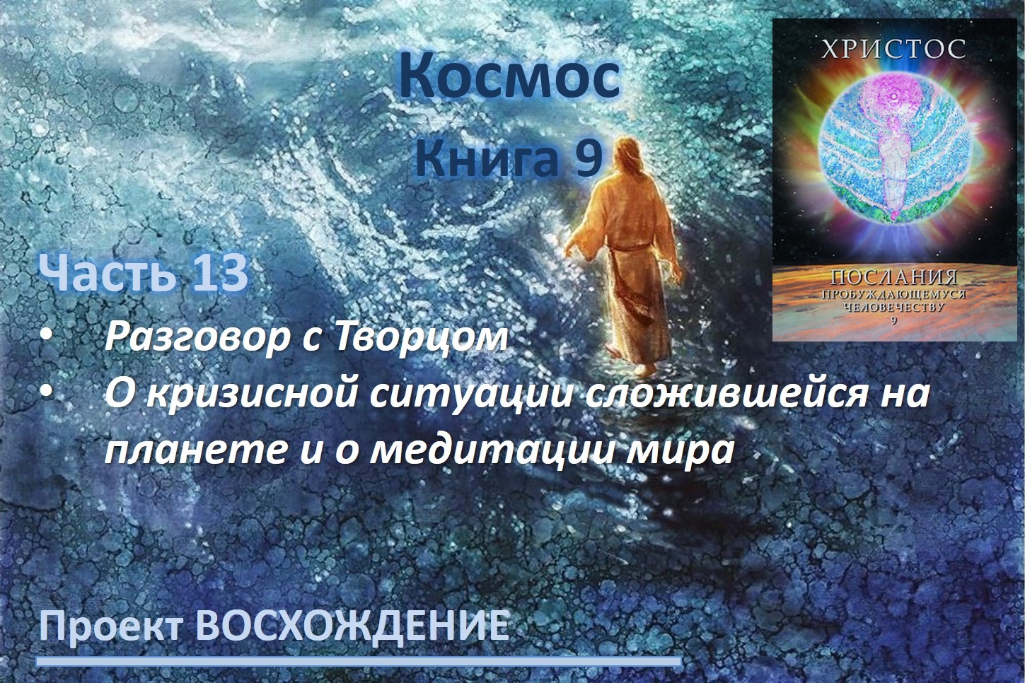 Прямые эфиры: книга 9 Космос. Часть 13. О кризисной ситуации сложившейся на планете. Разговоры с Творцом.