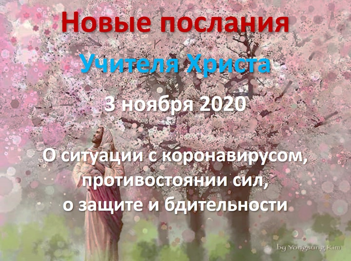 Прямые эфиры: новое послание от 3 ноября 2020. О ситуации с коронавирусом, противостоянии сил, о защите и бдительности