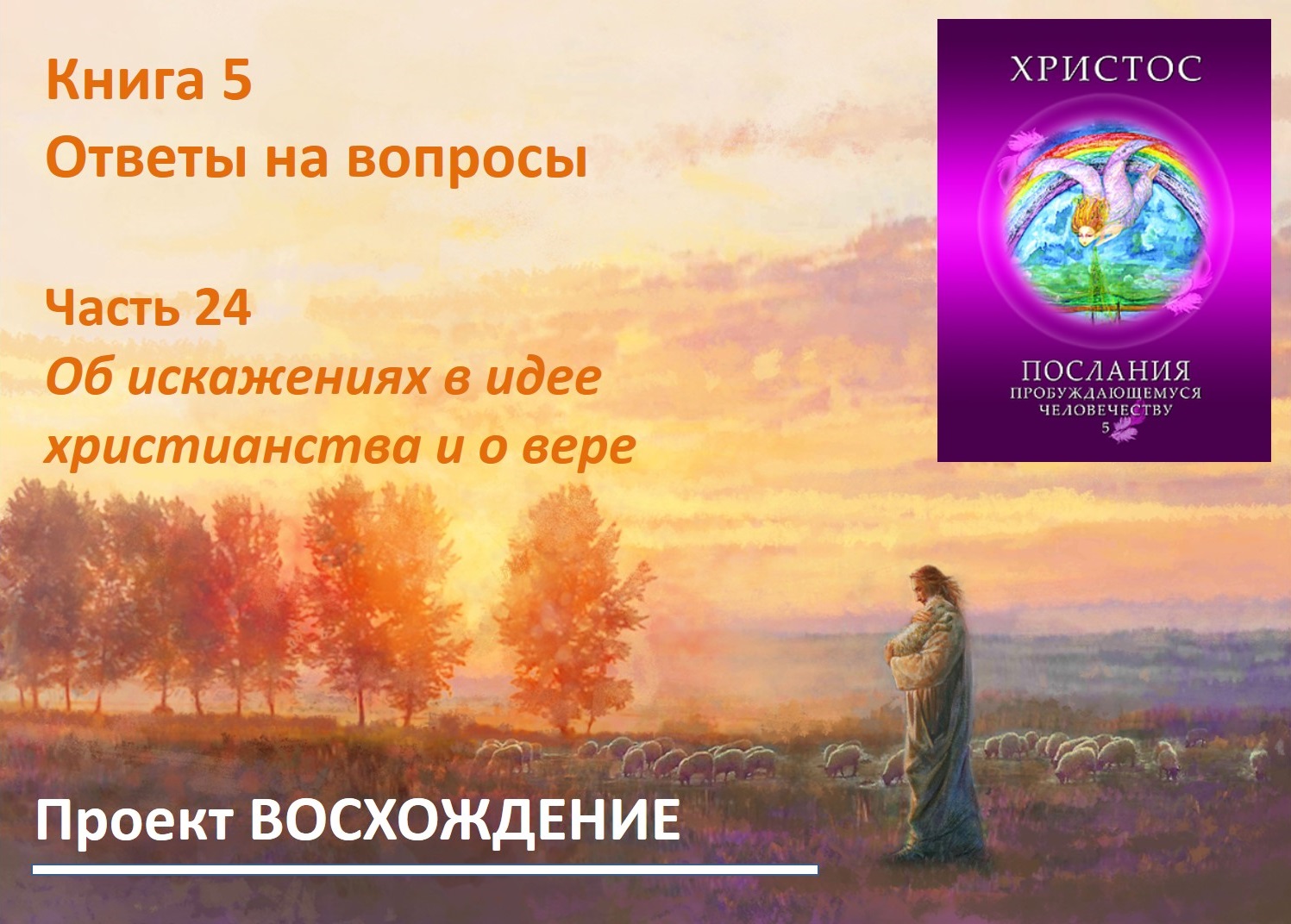 Прямые эфиры: книга 5 Ответы на вопросы. Часть 24. Об искажениях в идее христианства и о вере