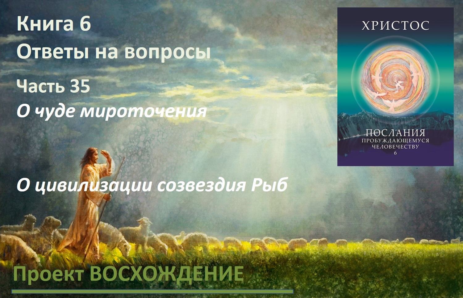 Прямые эфиры: книга 6 Ответы на вопросы. Часть 35. О чуде мироточения. О цивилизации созвездия Рыб